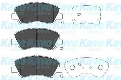 KAVO PARTS kbp4023 -  Комплект тормозных колодок, дисковый тормоз